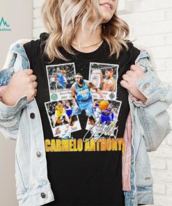 Official carmelo Anthony Denver Nuggets basketball graphic signature shirt