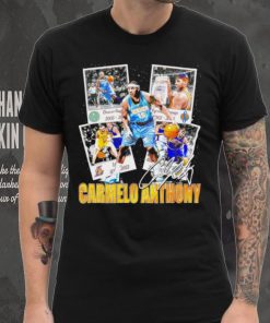 Official carmelo Anthony Denver Nuggets basketball graphic signature shirt