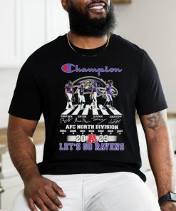 Official champion Baltimore Ravens Abbey Road AFC North Division Champions 2023 Let’s Go Ravens Shirt