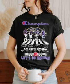 Official champion Baltimore Ravens Abbey Road AFC North Division Champions 2023 Let’s Go Ravens Shirt