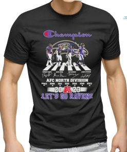 Official champion Baltimore Ravens Abbey Road AFC North Division Champions 2023 Let’s Go Ravens Shirt