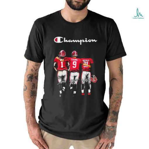 Official champion Jahmyr Gibbs Bryce Young And Will Anderson Jr Alabama Crimson Tide Signature Shirt