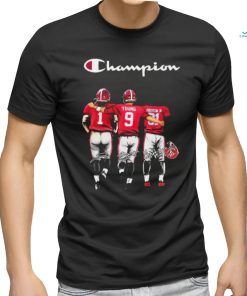 Official champion Jahmyr Gibbs Bryce Young And Will Anderson Jr Alabama Crimson Tide Signature Shirt