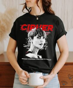 Official charlize Theron Cipher Code Nothing Is Necessary Everything Is A Choice Shirt
