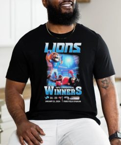 Official detroit Lions 2023 NFC Divisional Winners 31 23 Buccaneers Shirt