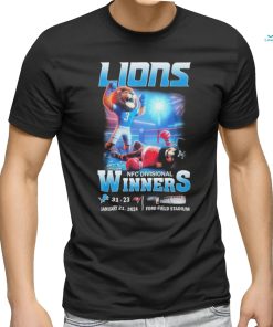 Official detroit Lions 2023 NFC Divisional Winners 31 23 Buccaneers Shirt