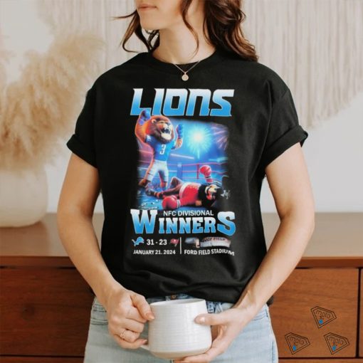 Official detroit Lions 2023 NFC Divisional Winners 31 23 Buccaneers Shirt