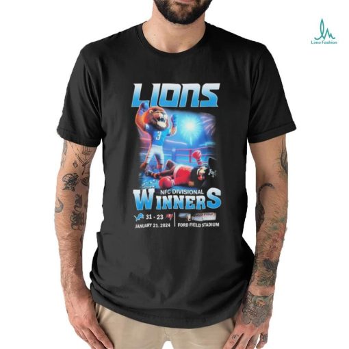 Official detroit Lions 2023 NFC Divisional Winners 31 23 Buccaneers Shirt