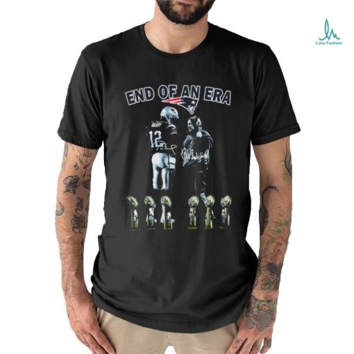 Official end Of Era Tom Brady And Bill Belichick New England Patriots Signature Shirt