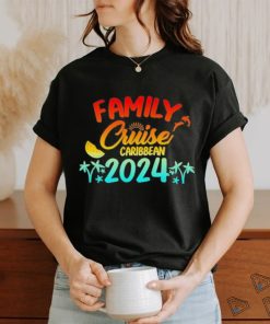 Official family Cruise Caribbean 2024 Vintage Retro Summer Vacation T shirt