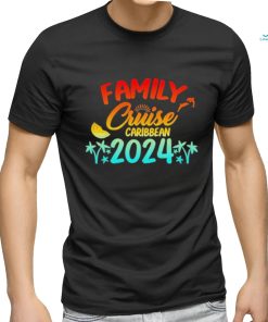 Official family Cruise Caribbean 2024 Vintage Retro Summer Vacation T shirt