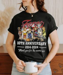Official fargo 10th Anniversary 2014 2024 Thank You For The Memories Shirt
