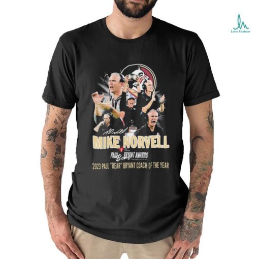 Official florida State Mike Norvell 2023 Paul Bear Bryant Coach Of The Year Signature Shirt
