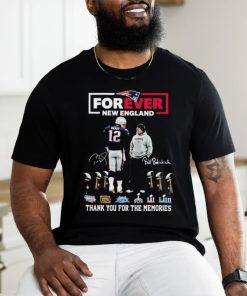 Official forever New England Patriots Bill Belichick And Tom Brady Thank You For The Memories Signature Shirt