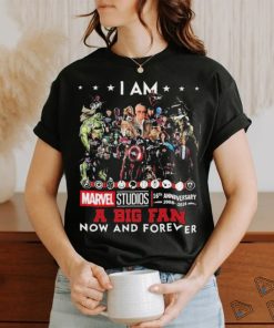 Official i Am Marvel Studios 16th Anniversary 2008 2024 A Big Fan Now And Forever Signatures Shirt