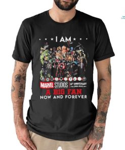 Official i Am Marvel Studios 16th Anniversary 2008 2024 A Big Fan Now And Forever Signatures Shirt