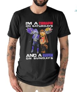 Official i’m terrapin on saturdays and a raven on sundays shirt
