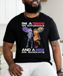 Official i’m terrapin on saturdays and a raven on sundays shirt