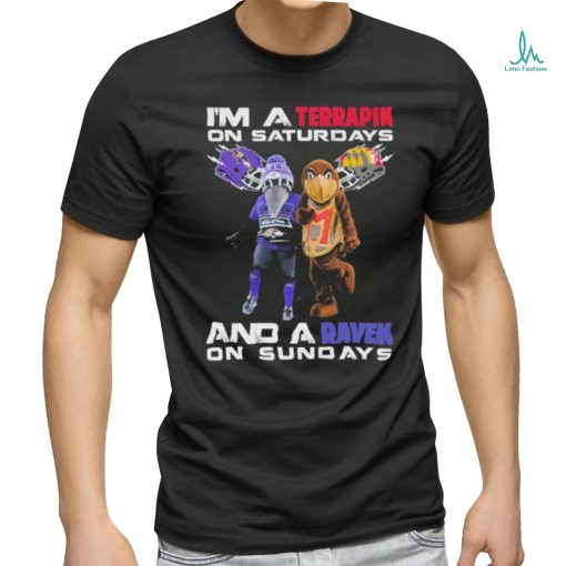Official i’m terrapin on saturdays and a raven on sundays shirt
