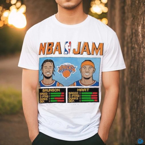 Official jalen Brunson Josh Hart New York Knicks Homage Unisex Nba Jam T Shirt