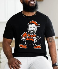 Official joe Flacco Browns Elf Cleveland Browns Logo Shirt