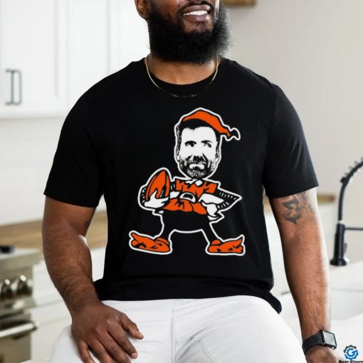 Official joe Flacco Browns Elf Cleveland Browns Logo Shirt