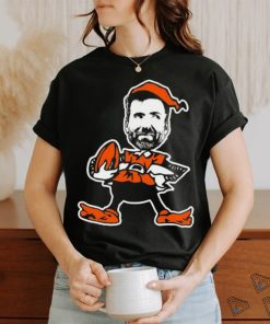 Official joe Flacco Browns Elf Cleveland Browns Logo Shirt