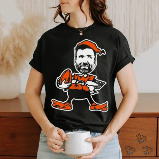 Official joe Flacco Browns Elf Cleveland Browns Logo Shirt