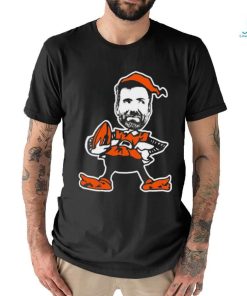 Official joe Flacco Browns Elf Cleveland Browns Logo Shirt