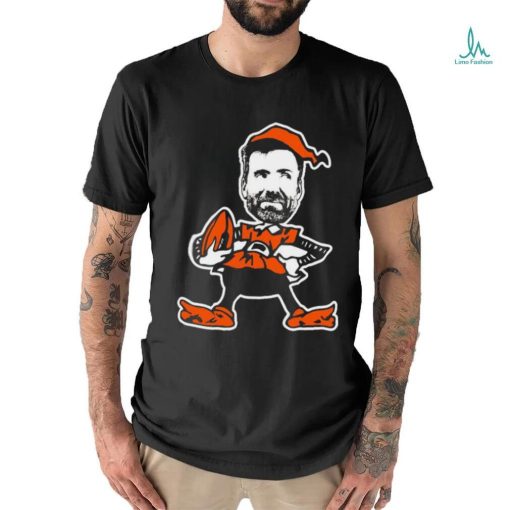Official joe Flacco Browns Elf Cleveland Browns Logo Shirt