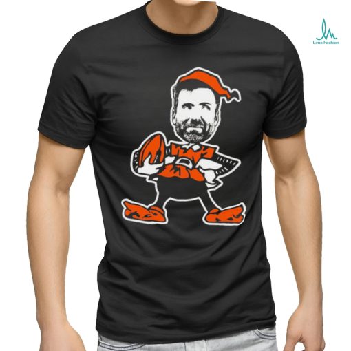 Official joe Flacco Browns Elf Cleveland Browns Logo Shirt