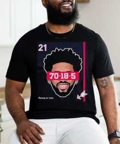 Official joel Embiid Philadelphia 76ers Record Night 70 Pts shirt