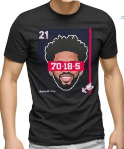 Official joel Embiid Philadelphia 76ers Record Night 70 Pts shirt
