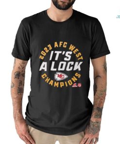 Official kansas City Chiefs 2023 Afc West Division Champions Locker Room Trophy Collection Shirt