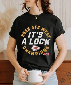 Official kansas City Chiefs 2023 Afc West Division Champions Locker Room Trophy Collection Shirt