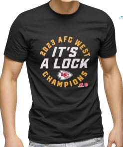 Official kansas City Chiefs 2023 Afc West Division Champions Locker Room Trophy Collection Shirt