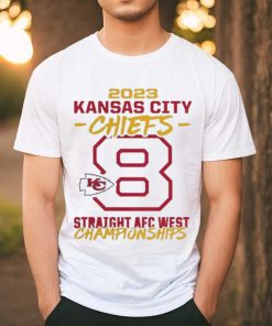 Official kansas City Chiefs Eight Time Afc West Division Champions Shirt