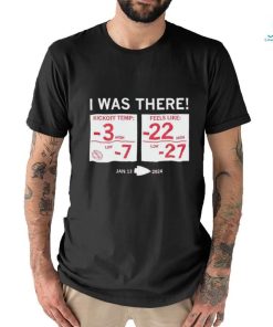 Official kansas City Chiefs Ice Bowl I Was There January 13, 2024 Shirt