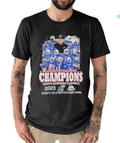 Official kansas Jayhawks Football Guaranteed Rate Bowl Champions 2023 Shirt