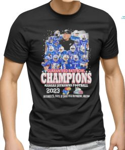 Official kansas Jayhawks Football Guaranteed Rate Bowl Champions 2023 Shirt