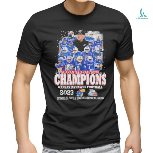 Official kansas Jayhawks Football Guaranteed Rate Bowl Champions 2023 Shirt