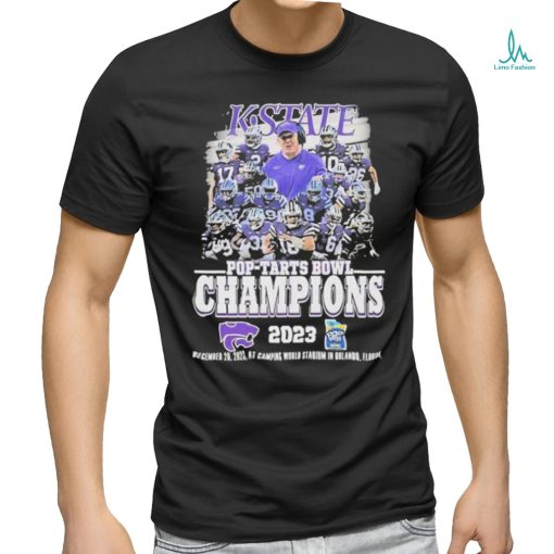 Official kansas State Wildcats Pop Tarts Bowl Champions 2023 December 26 2023 At Camping World Stadium In Orlando Florida T Shirt