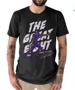 Official lamar Jackson Baltimore Ravens The Great Eight Signature Shirt