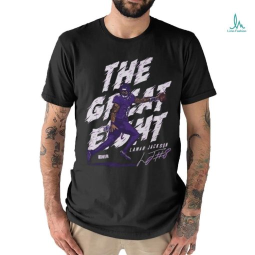 Official lamar Jackson Baltimore Ravens The Great Eight Signature Shirt