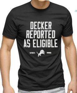 Official lions Decker Reported As Eligible Shirt
