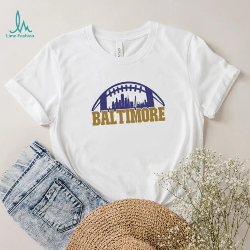 Official love City Baltimore Football Skyline T Shirt