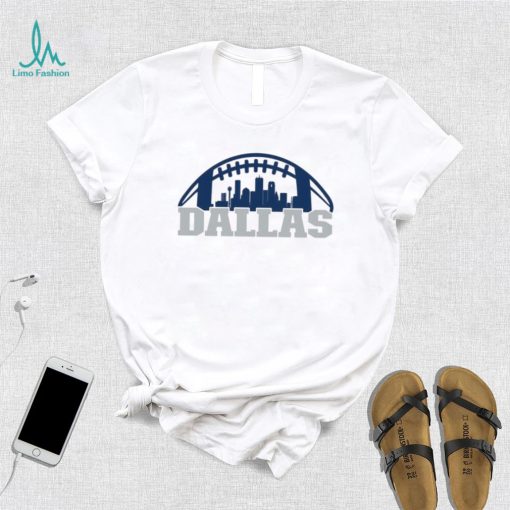 Official love City Dallas Football Skyline T Shirt