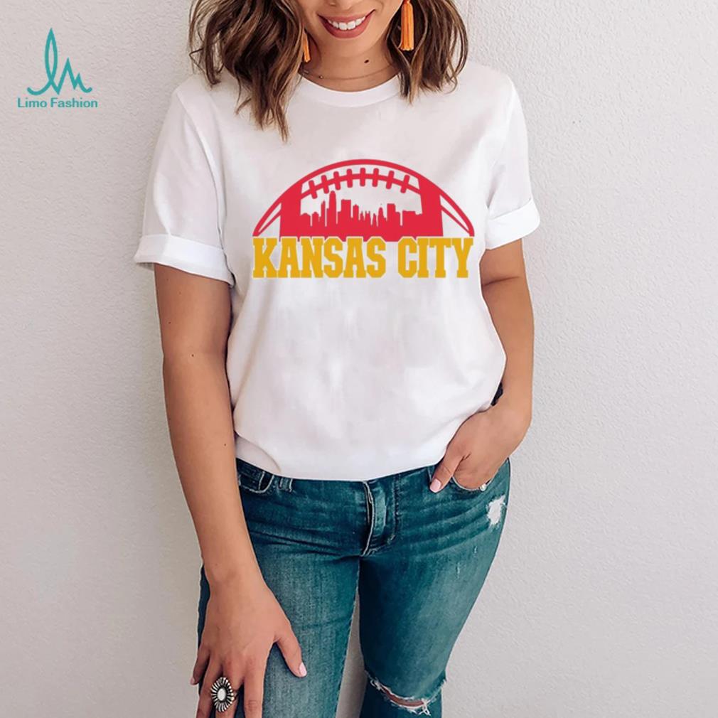 Official love Kansas City Football Skyline T Shirt Official love Kansas City Football Skyline T Shirt
