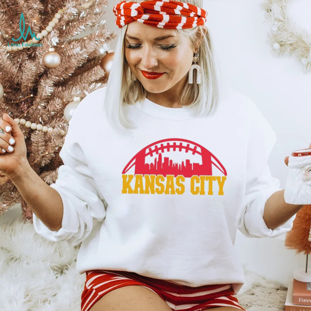Official love Kansas City Football Skyline T Shirt Official love Kansas City Football Skyline T Shirt