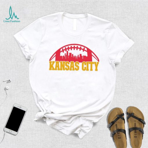 Official love Kansas City Football Skyline T Shirt